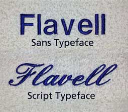 Flavell typeface styles